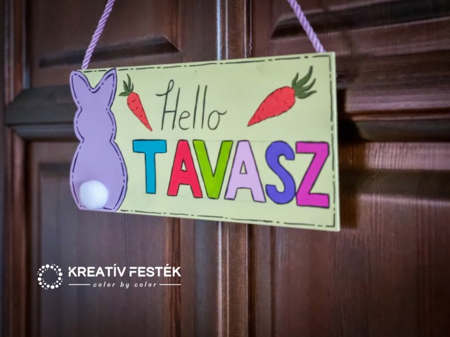 3in 1, tavaszi lakásdekor ötlet akrilfestékkel.